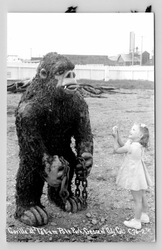 Cartolina rppc gorilla little - cartolina,