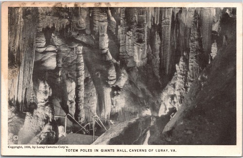 Cartolina caverne luray - cartolina, di
